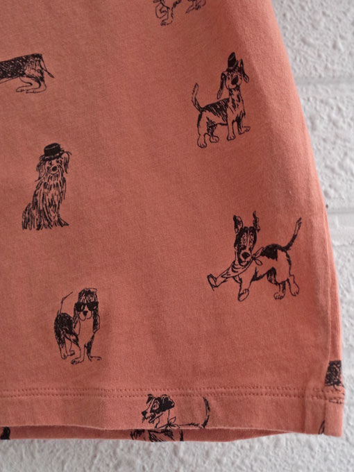 emile et ida エミールエイダ フランス子供服 犬プリントTシャツ