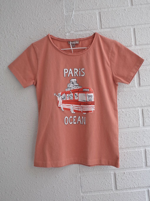 emile et ida エミールエイダ フランス子供服 リゾートバスプリントTシャツ