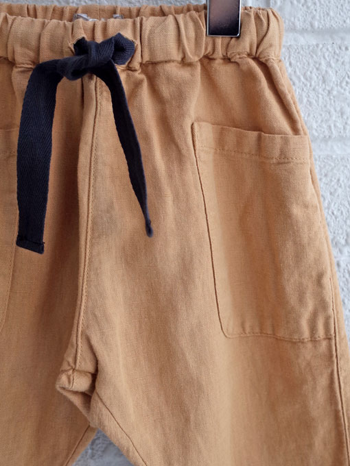 emile et ida エミールエイダ フランス子供服 リネン混テーパードパンツ
