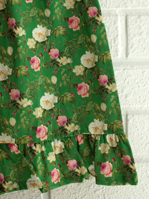 イタリア子供服 OLIVE オリーブローズプリントワンピース