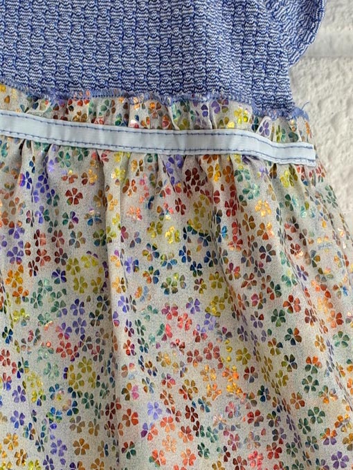 イタリア子供服 OLIVE オリーブ切り替え花柄ドレス