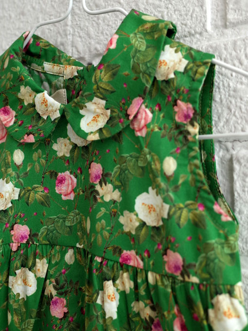 イタリア子供服 OLIVE ベビー ローズプリントワンピース