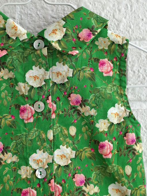 イタリア子供服 OLIVE ベビー ローズプリントワンピース
