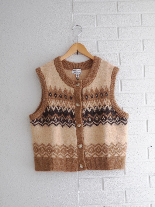 emile et ida woman　ENOAH　ジャガードニットベスト