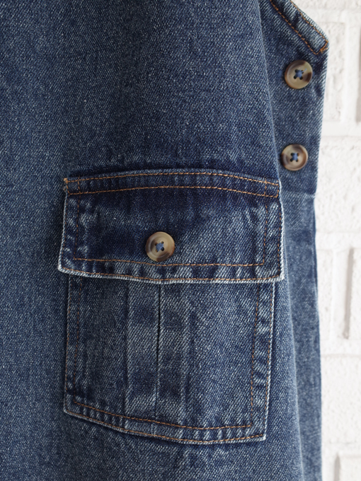 emile et ida woman ELISE　デニムサロペットワンピース