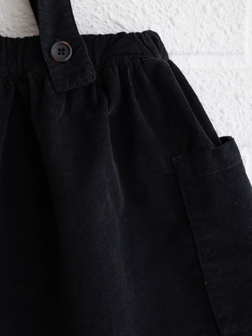 イタリア子供服　BABE&TESS　細コーデュロイサスペンダースカート