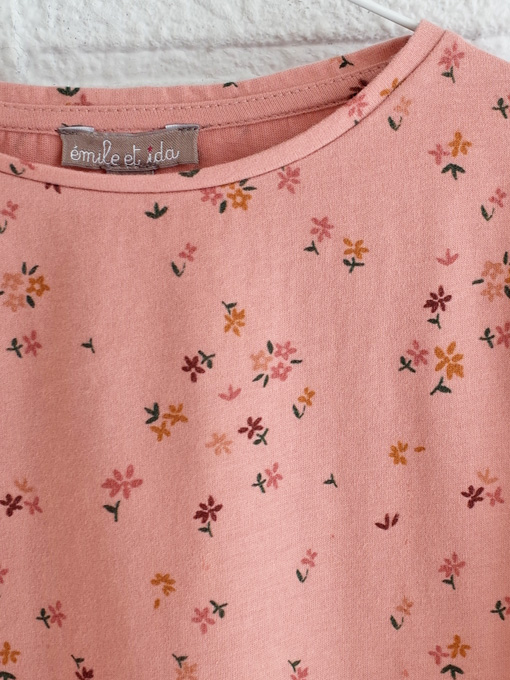 emile et ida エミールエイダ フラワープリント長袖Tシャツ