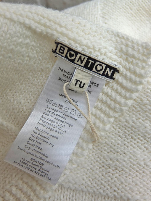 BONTON コットンニットブランケット