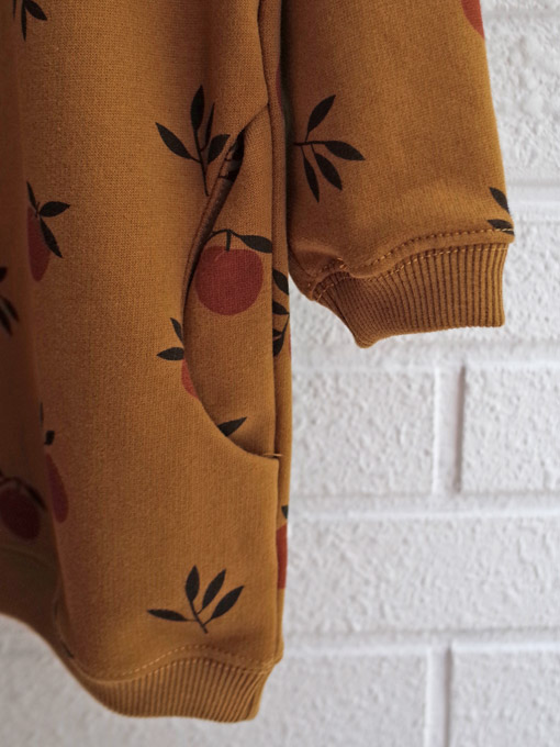 emile et ida フランス子供服　エミールエイダ　フルーツプリントスウェットワンピース