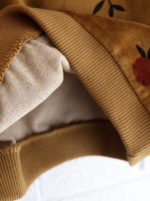 emile et ida フランス子供服　エミールエイダ　プリントベロアトレーナー