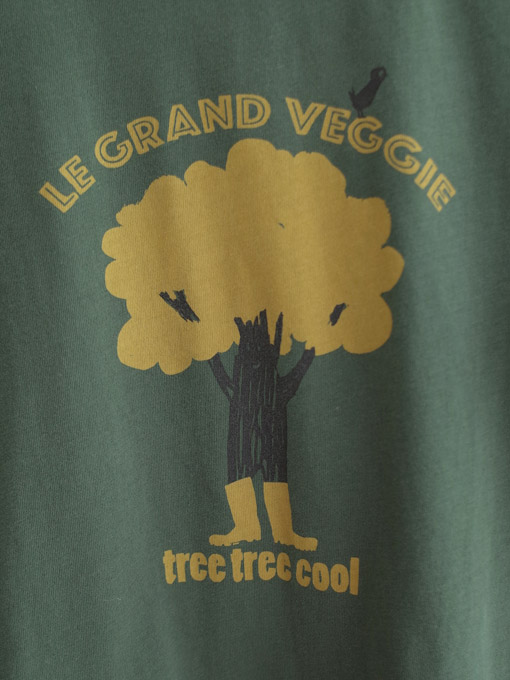 emile et ida フランス子供服 エミールエイダ TREEプリント長袖Tシャツ