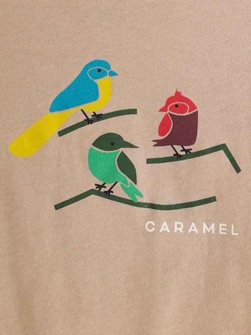 CARAMEL Otter T-Shirt キャラメル 英国子供服　バードプリントTシャツ