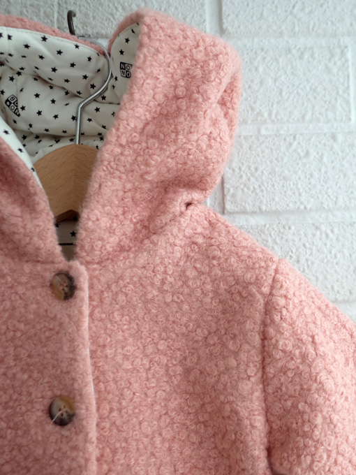 BONTON　フランス子供服　ベビー中綿フードコート