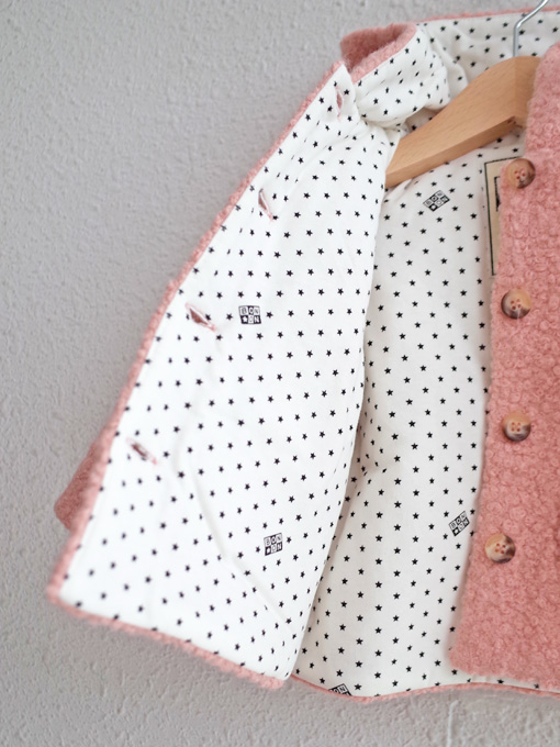 BONTON　フランス子供服　ベビー中綿フードコート