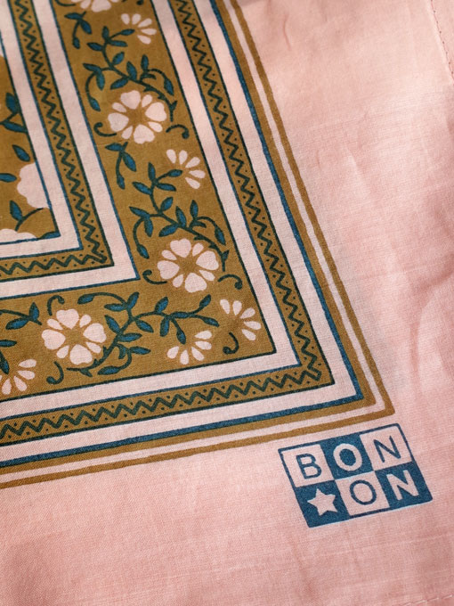 BONTON　フラワープリントバンダナスカーフ