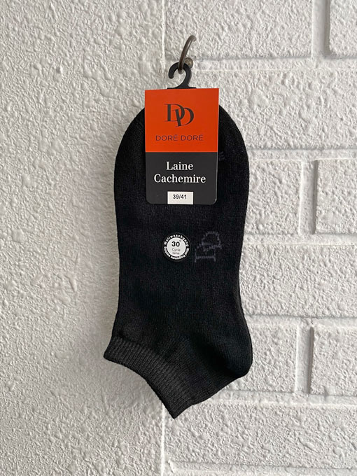 フランスブランド　DOREDORE 　ウールカシミアショートソックス