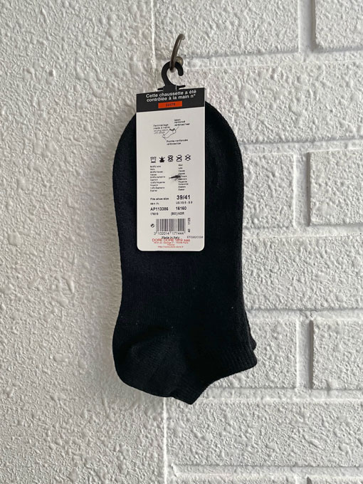 フランスブランド　DOREDORE 　ウールカシミアショートソックス