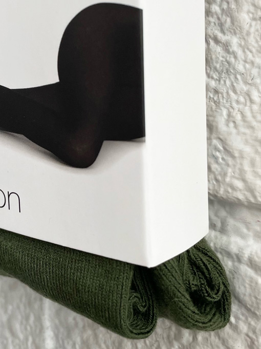 フランス老舗靴下ブランド　DOREDORE　ドレドレ　ソフトコットンプレーンタイツ