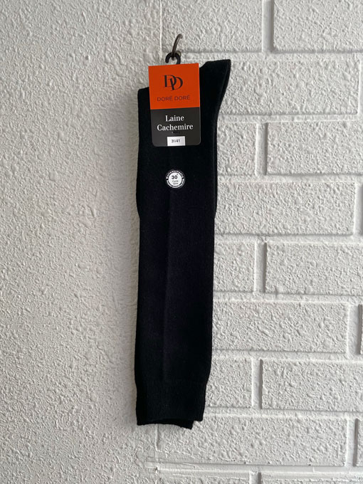 フランス老舗靴下ブランド　DOREDORE　ドレドレ　ウールカシミアハイソックス
