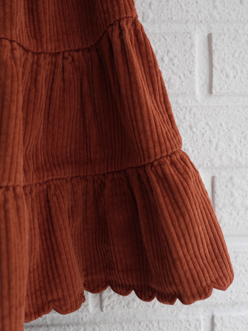 emile et ida フランス子供服　コーデュロイティアードスカート