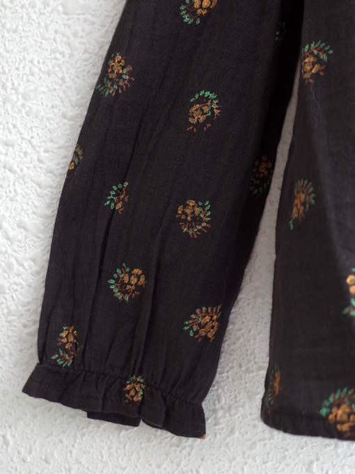 プリントコットンボイルブラウス　emile et ida　フランス子供服