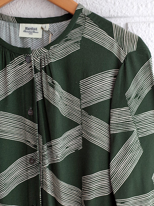 Hartford　レディース　フランスブランド　プリントビスコースワンピース