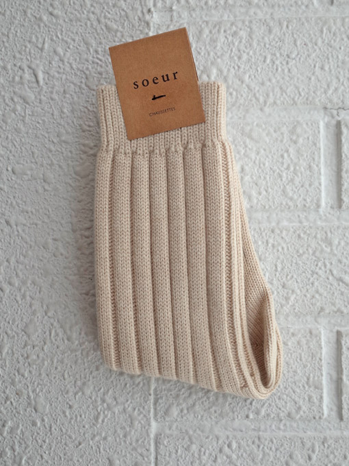soeur　レディース　パリブランド　メリノウールボリュームソックス　