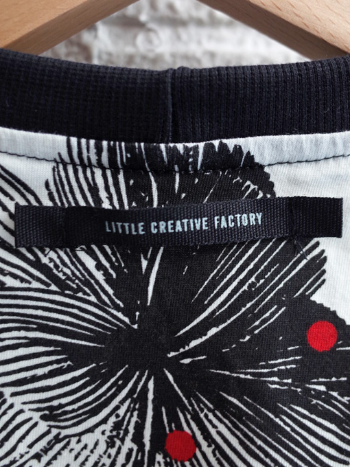 Little creative factory　リトルクリエイティブファクトリー　フラワープリント長袖Tシャツ