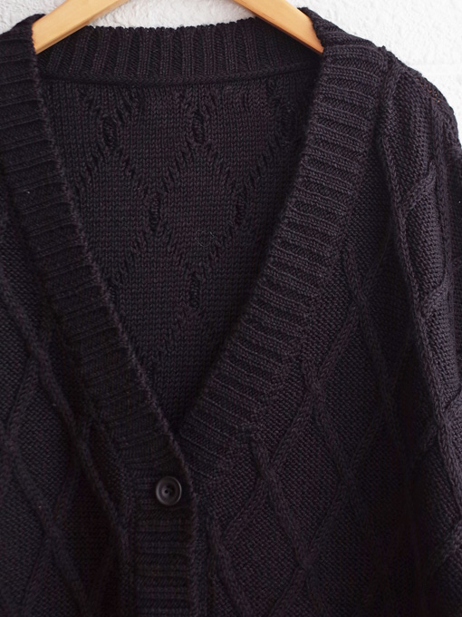 Little Creative Factory　Aran Tricot Cardigan　ニットカーディガン