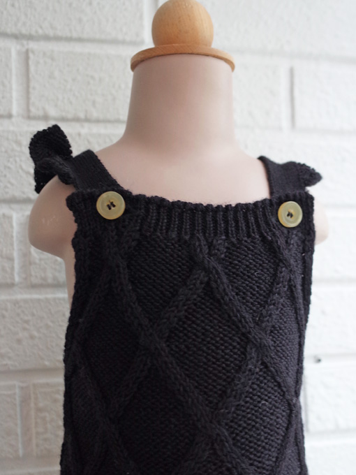 Little creative factory　リトルクリエイティブファクトリー　ベビー　アランニットロンパース