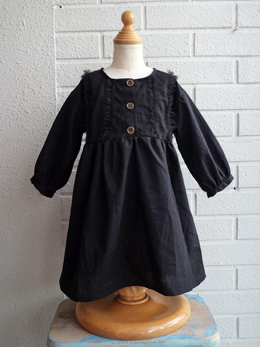 LITTLE CREATIVE FACTORY ワンピース LITTLE CREATIVE FACTORY キッズバルーンワンピース / Black