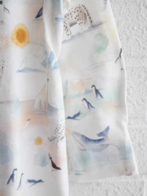 ベビー　足つき長袖ロンパース　オーストラリア子供服　minihaha