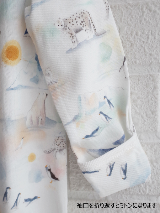 ベビー　足つき長袖ロンパース　オーストラリア子供服　minihaha