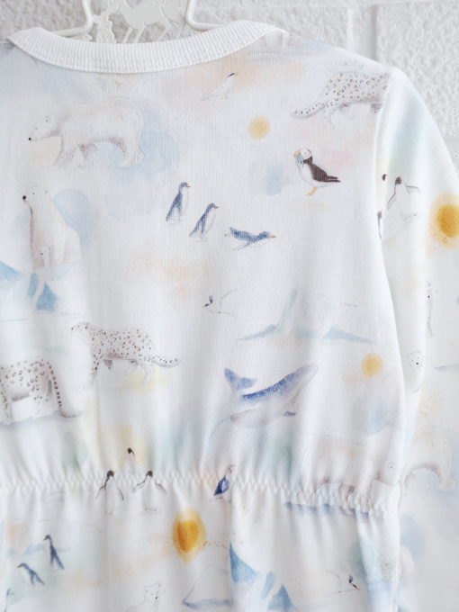 ベビー　足つき長袖ロンパース　オーストラリア子供服　minihaha