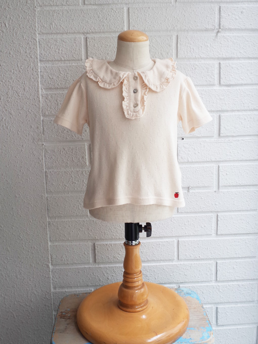 emile et ida kids　エミールエイダ　ガールズ　ジャージーフリルブラウス