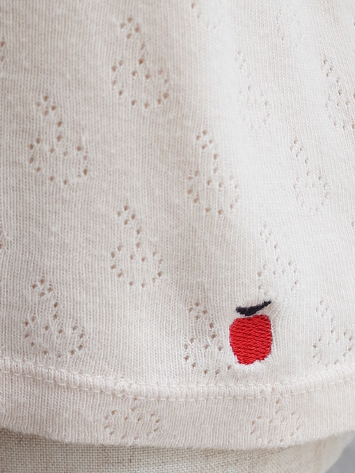 emile et ida kids　エミールエイダ　ガールズ　ジャージーフリルブラウス