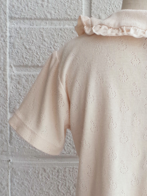 emile et ida kids　エミールエイダ　ガールズ　ジャージーフリルブラウス