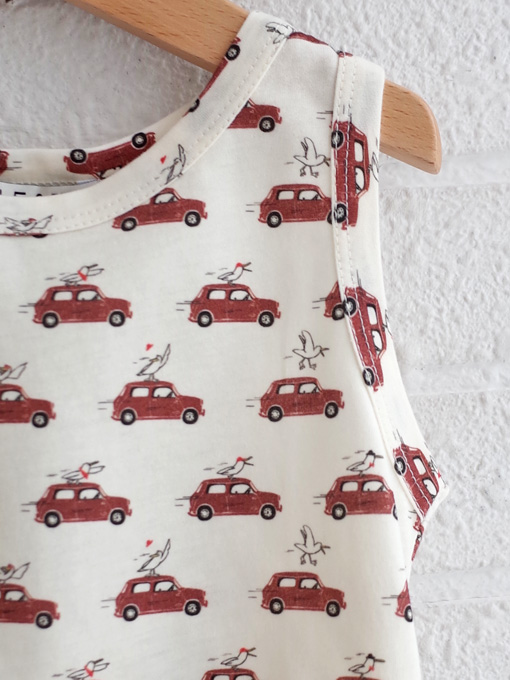 emile et ida kids　エミールエイダ　車プリントタンクトップ