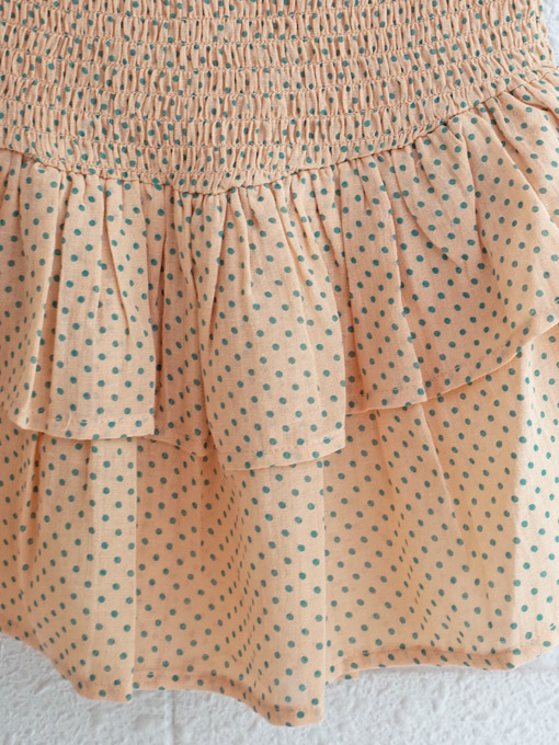 emile et ida kids　エミールエイダ　ガールズ　ドットプリントティアードスカート