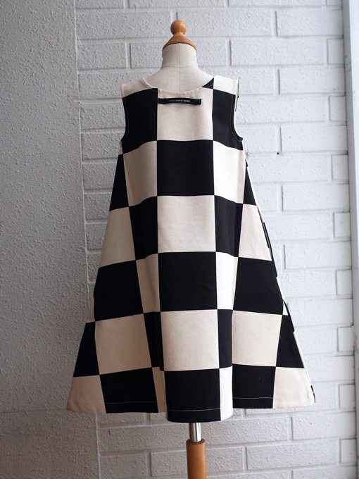 Little Creative Factory　リトルクリエイティブファクトリー　コットンキャンバスチェックワンピース