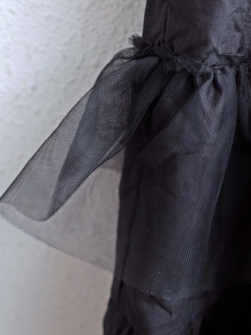 Little Creative Factory　リトルクリエイティブファクトリー　クラッシュコットンブラックドレス