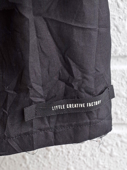 Little Creative Factory　リトルクリエイティブファクトリー　クラッシュコットンブラックドレス