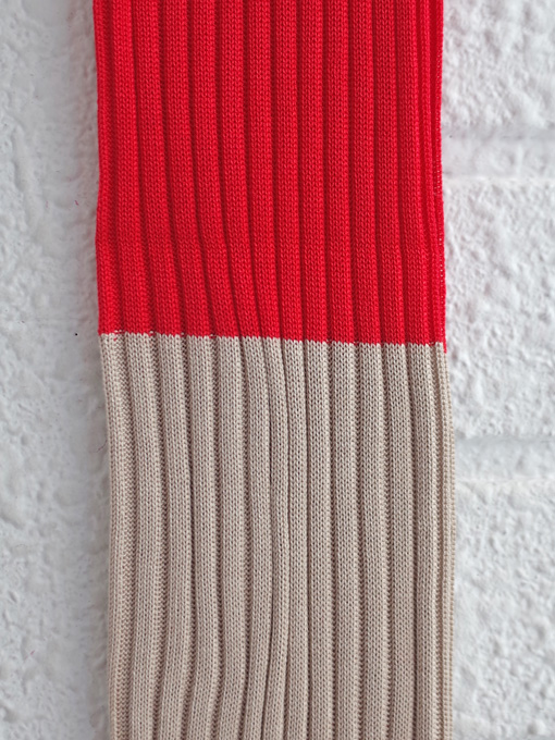 SOFIE D'HOORE　FRIDAY　コットン100％ レディース　バイカラーリブハイソックス