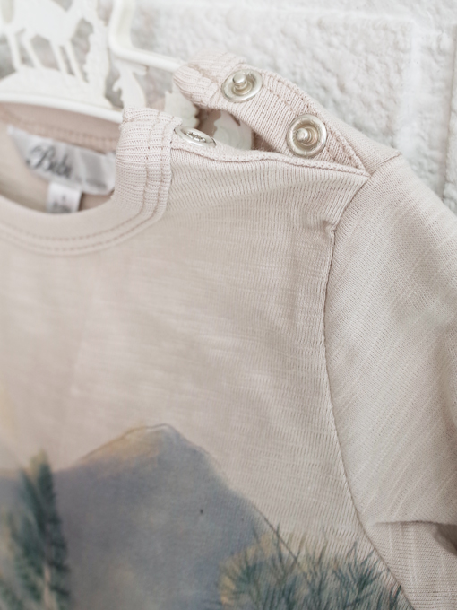 クマプリント長袖ロンパース　minihaha オーストラリア子供服