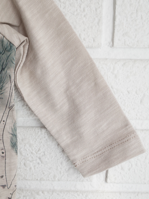 クマプリント長袖ロンパース　minihaha オーストラリア子供服