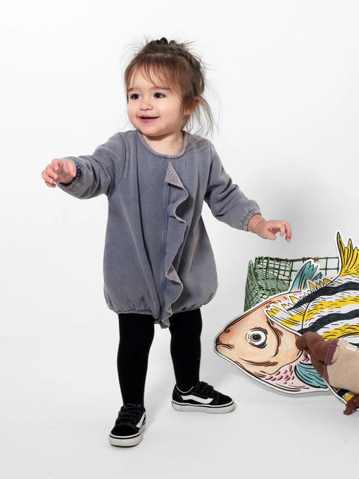 WOLF＆RITA ベビースウェットフリルロンパース ポルトガル子供服