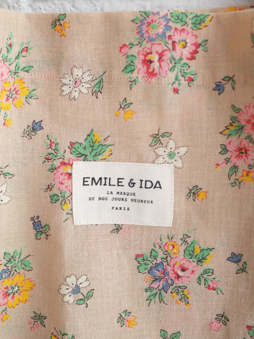 emile et ida woman flower tote bag 花柄コットンバッグ OTTI