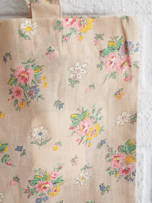 emile et ida woman flower tote bag 花柄コットンバッグ OTTI