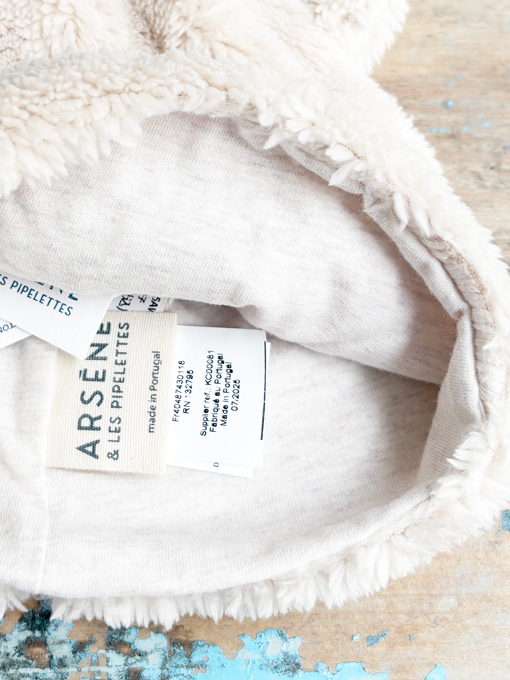 ARSENE ET LES PIPELETTES　MALO　耳付きフェイクファーベビー帽子