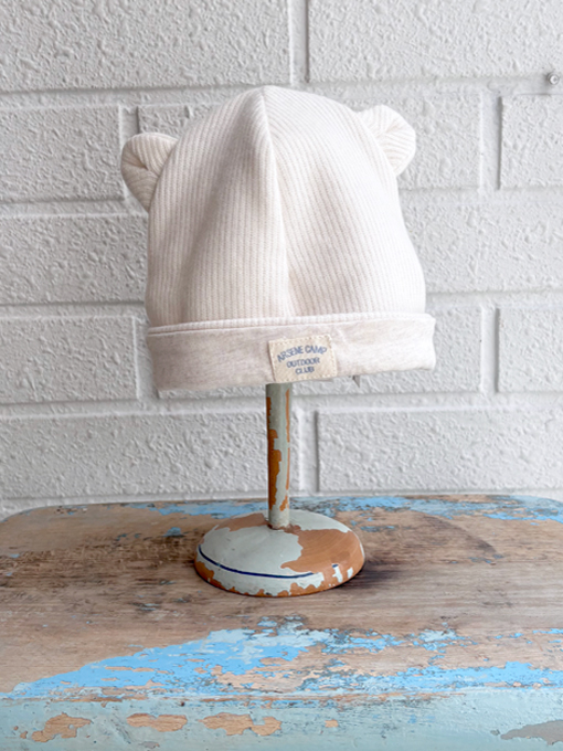 耳付きリブキャップ ベビー帽子 フランス子供服 ARSENE ET LES PIPELETTES アルセヌ エ レ ピプレット